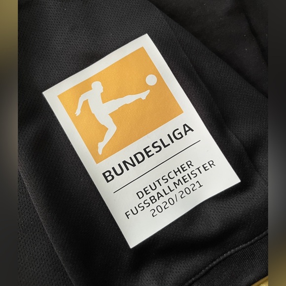 Lewandowski #9 Bayern 2021/2022 Black Away Jersey Soccer M-XL - Picture 4 of 5